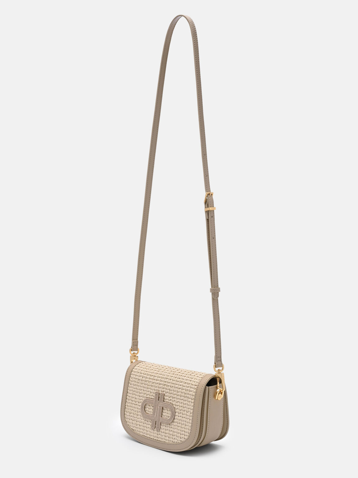 Duet Raffia Shoulder Bag, , hi-res