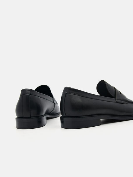 PEDRO Icon Leather Heel Sandals, Black