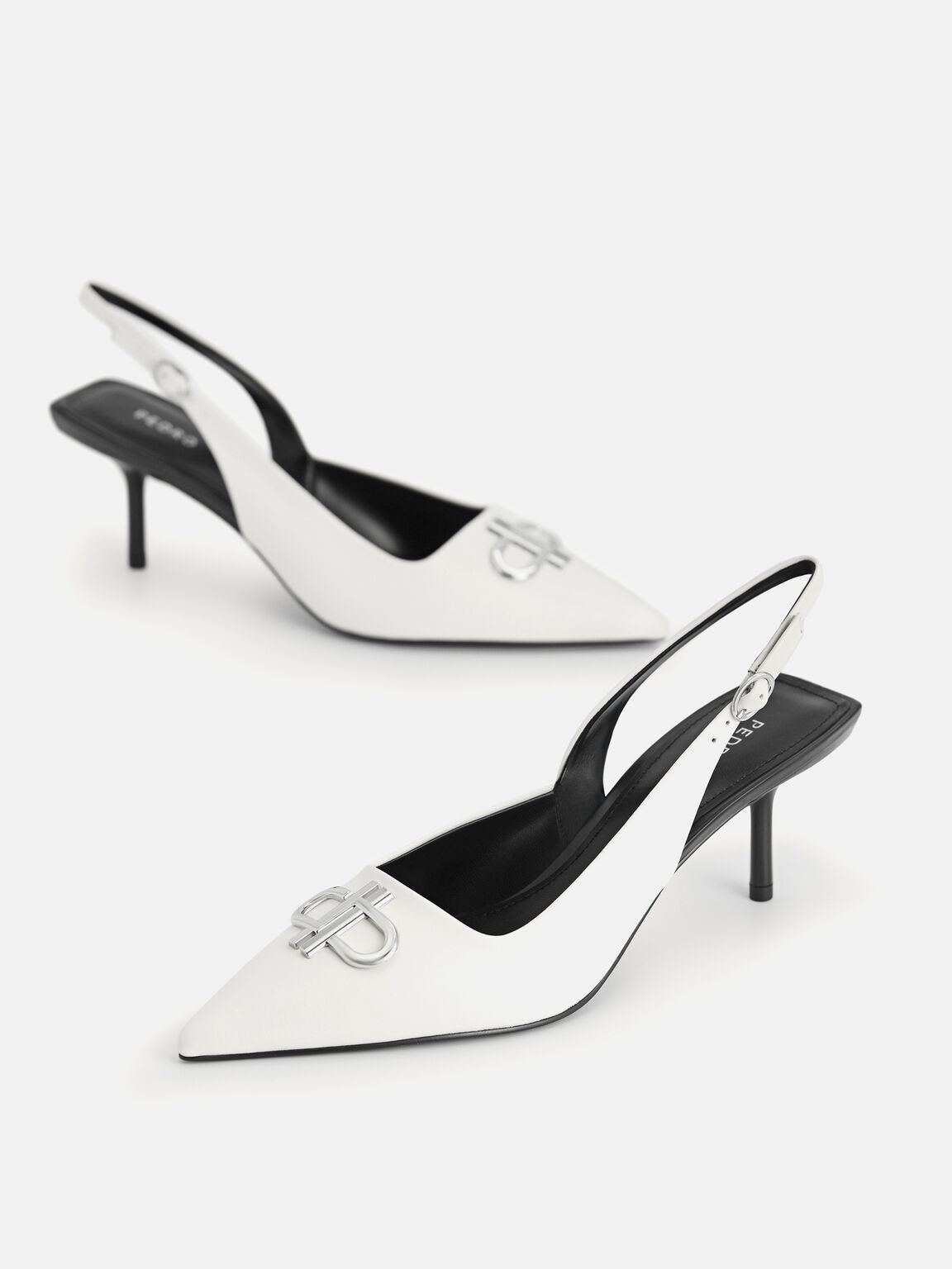 PEDRO Icon Leather Pointed Slingback Pumps, 