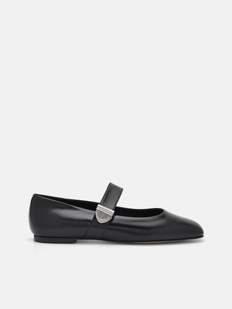 Lottie Leather Ballerina Flats, 