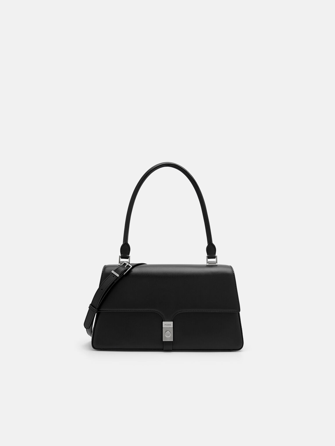 PEDRO Studio Farida Leather Handbag, Black, hi-res