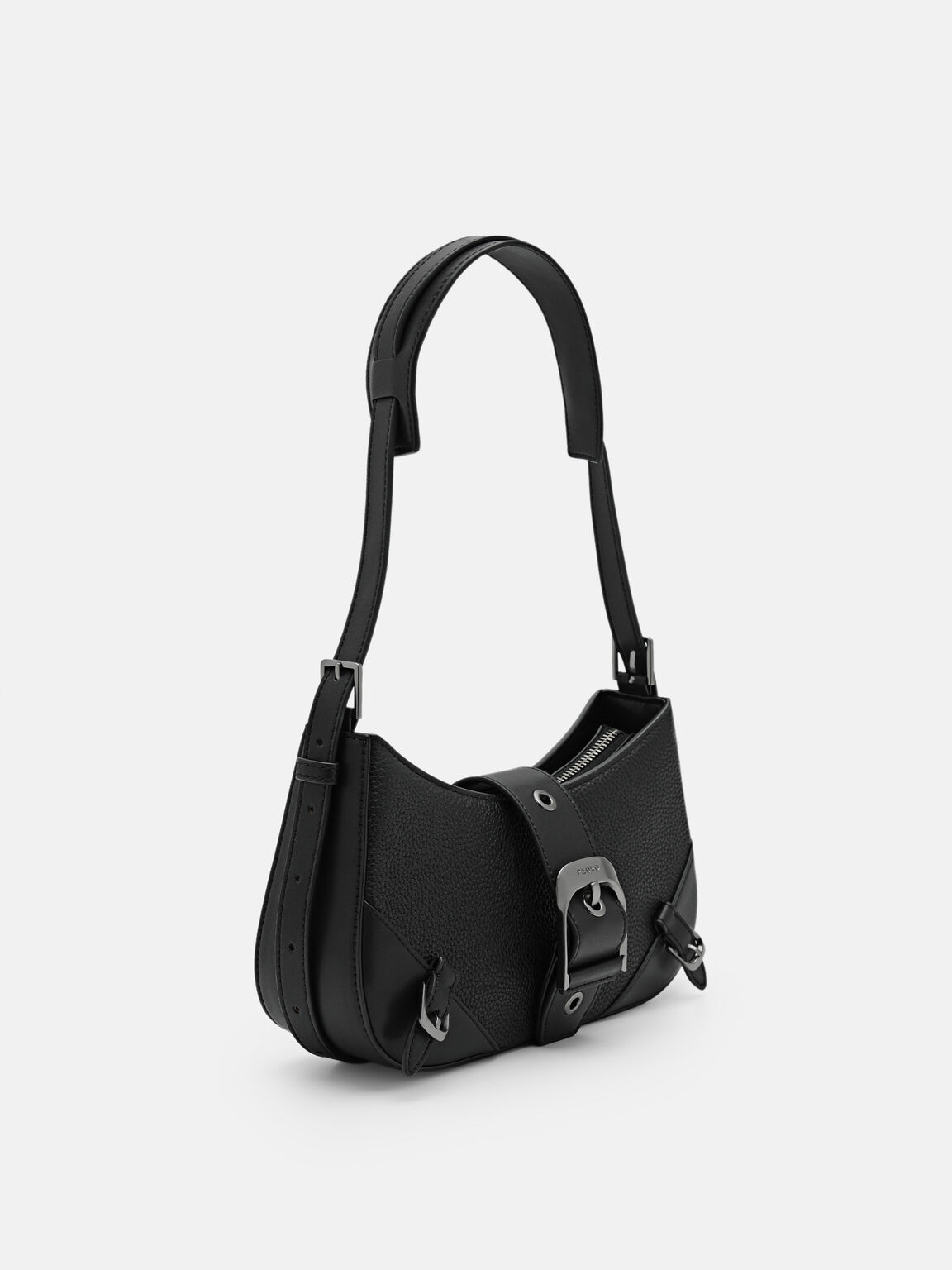 Helix Leather Shoulder Bag, 