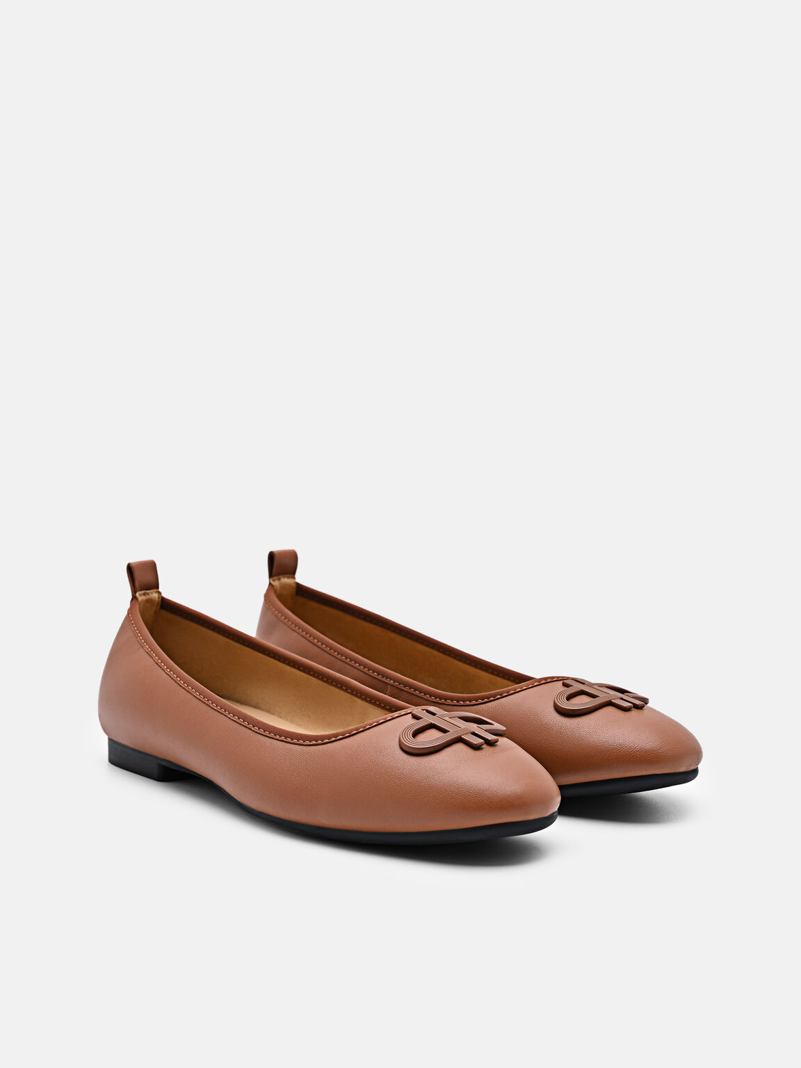 PEDRO Icon Flat Ballerina Kulit, 