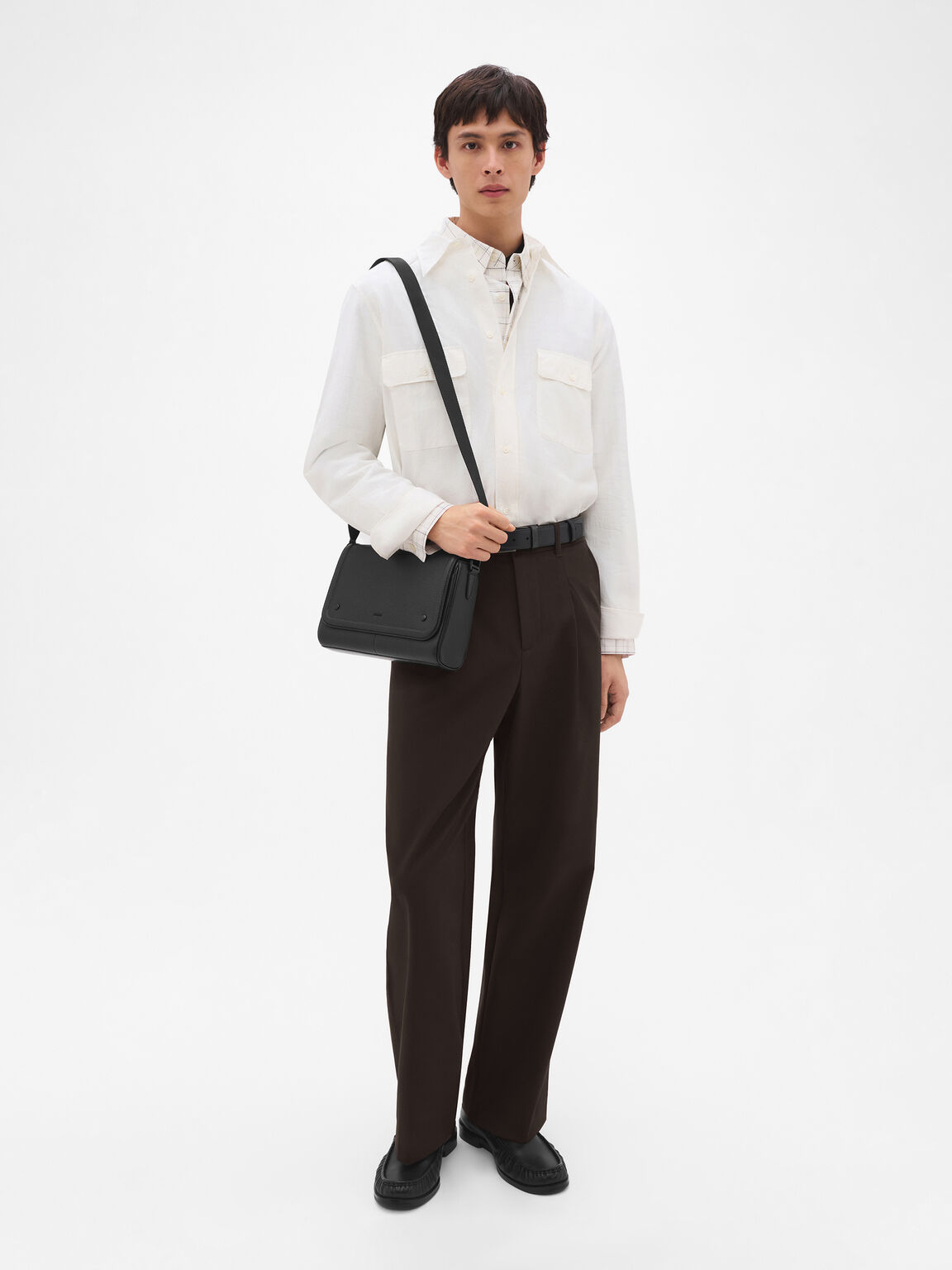 Tas Messenger Kulit Tumbled Patrice, 