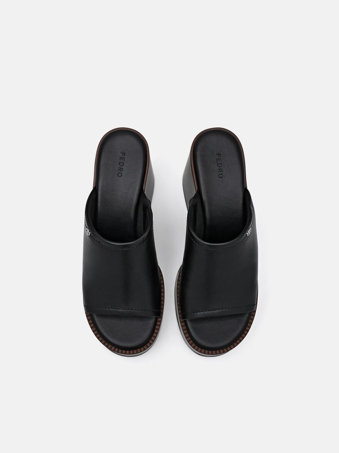 Estella Leather Platform Wedge Sandals, , hi-res