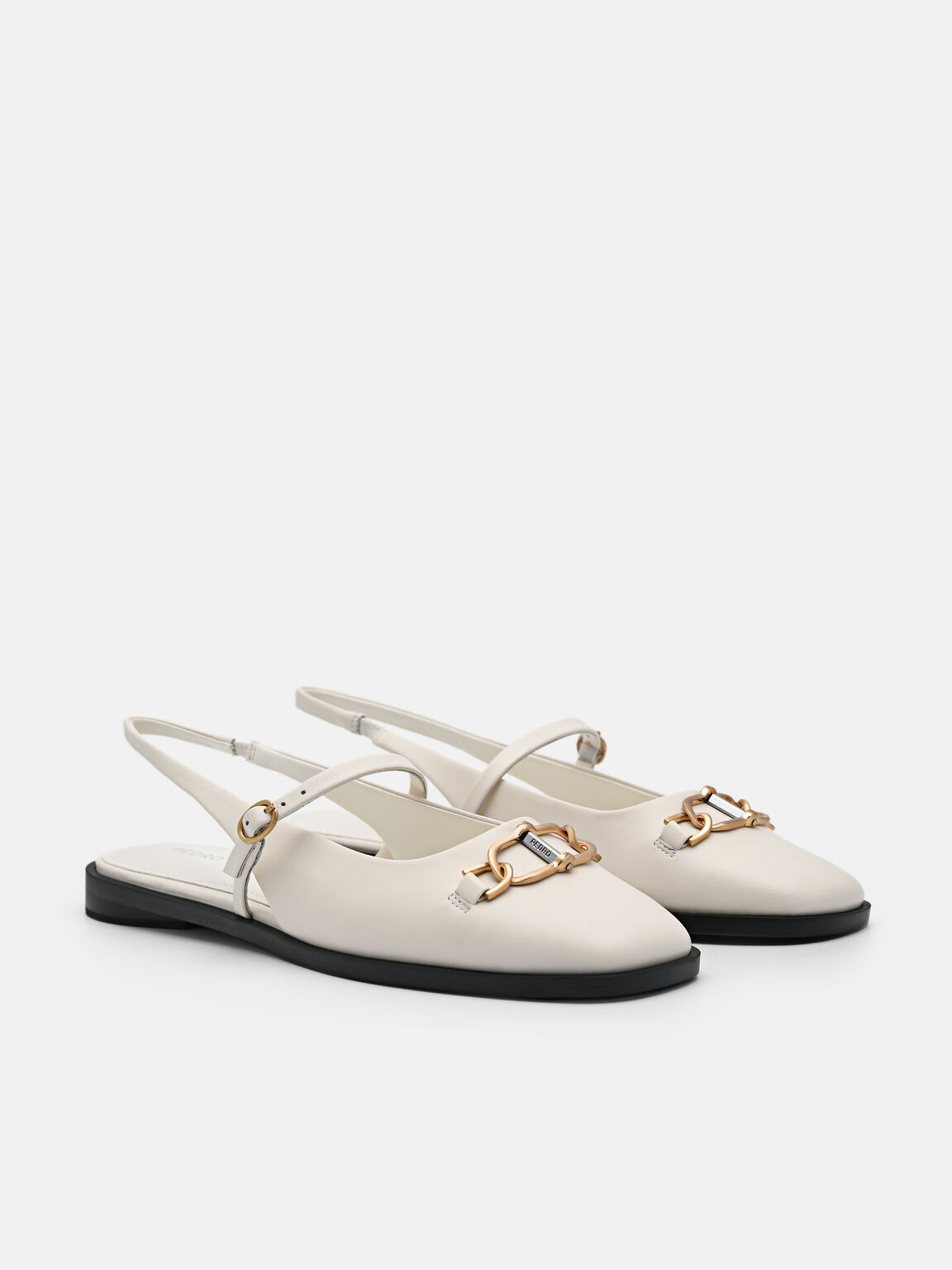 Sandal Slingback Kulit Jean, 
