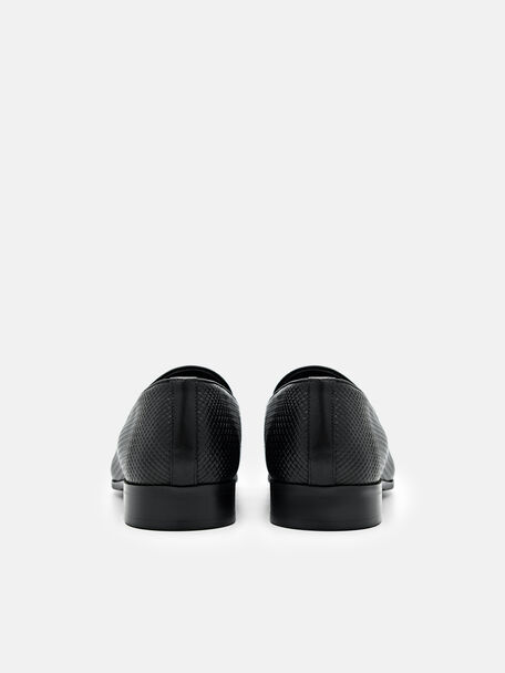 PEDRO Icon Leather Heel Sandals, Black