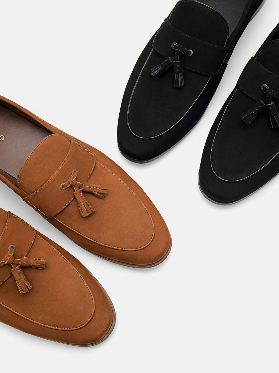 Nubuck Tasselled Loafers, 