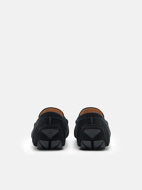 PEDRO Icon Leather Heel Sandals, Black