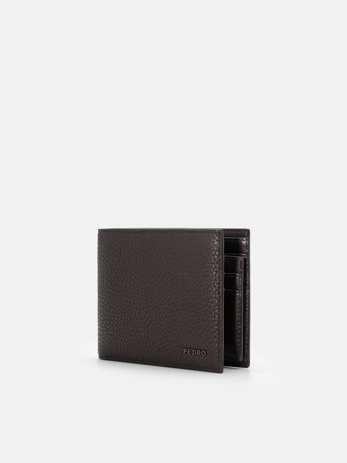 Tumbled Leather Bi-Fold Wallet with Insert, 