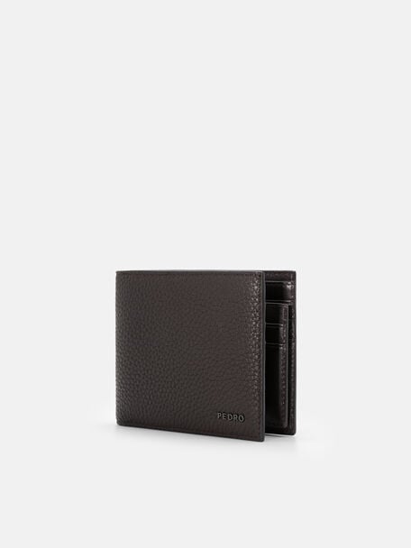 Tumbled Leather Bi-Fold Wallet with Insert, 