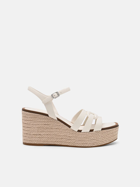 Carmel Leather Wedge Sandals, , hi-res