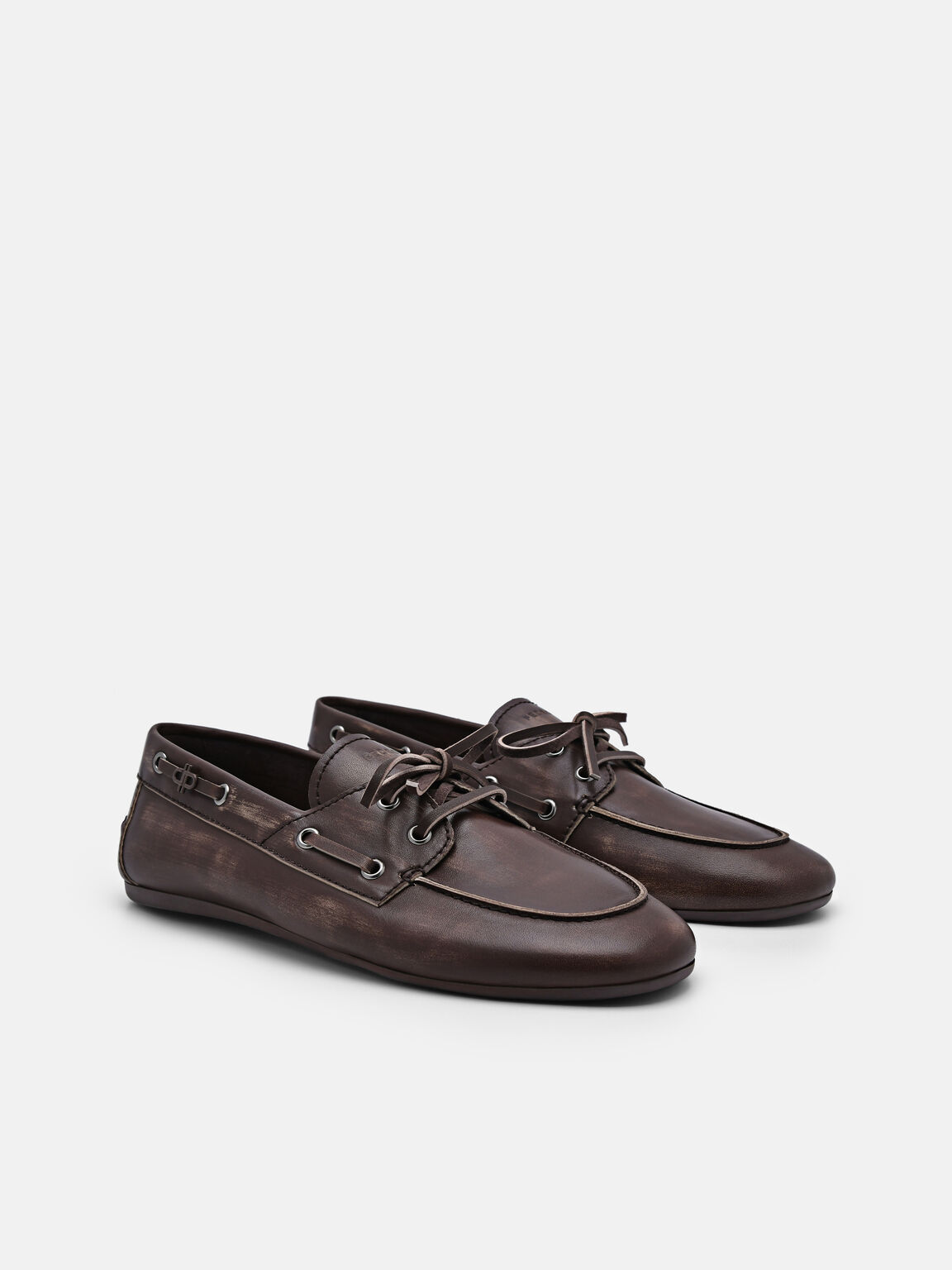 Sepatu Boat Kulit Dee, Brown