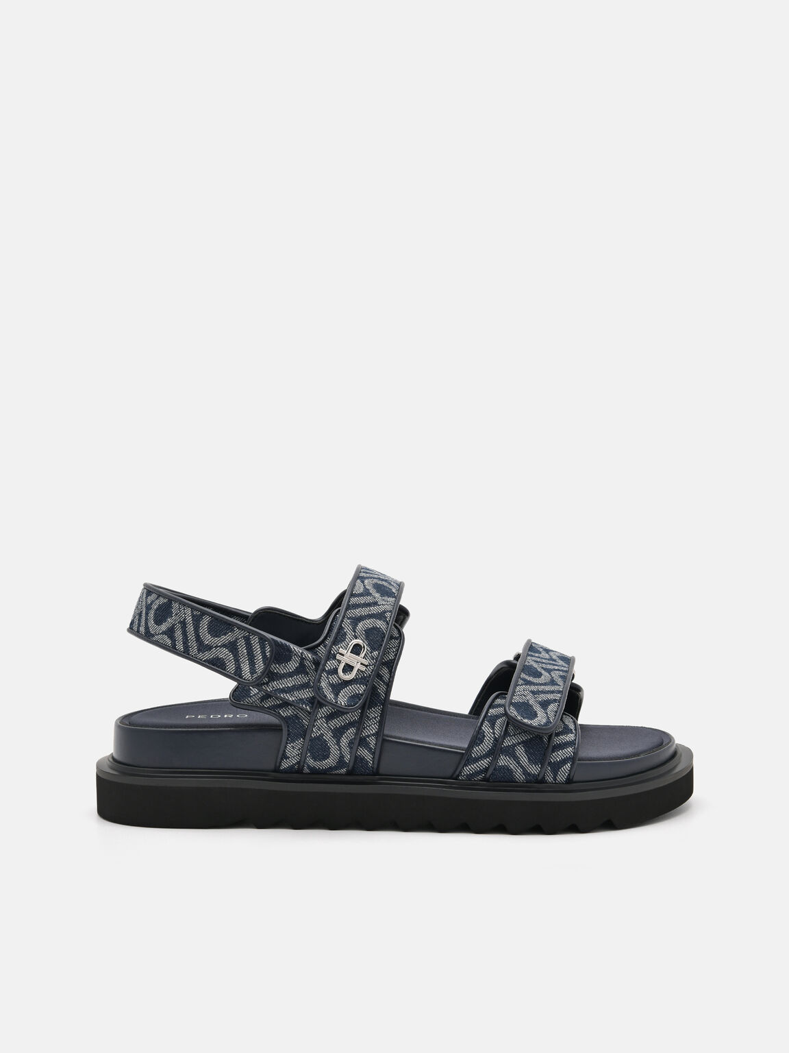 PEDRO Icon Fabric Slingback Sandals, Navy, hi-res