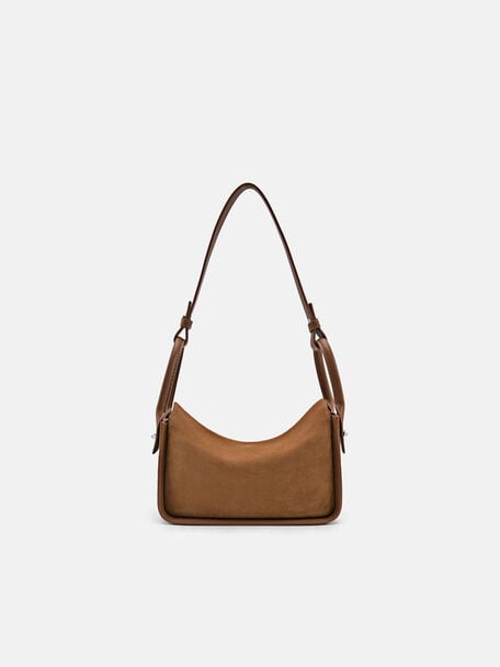 PEDRO Icon Leather Heel Sandals, Black