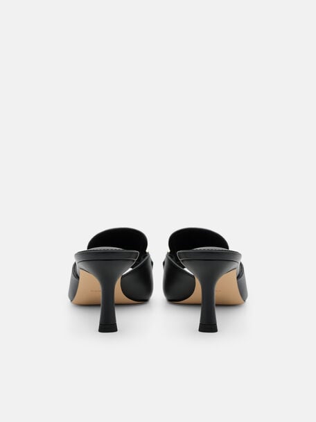 Alistair Leather Horsebit Heel Sandals, , hi-res