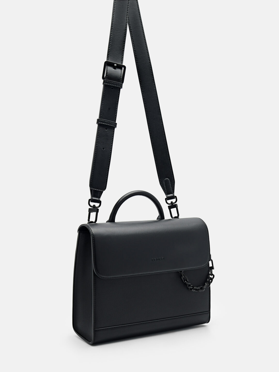 Tas Selempang Chainlink, Black, hi-res