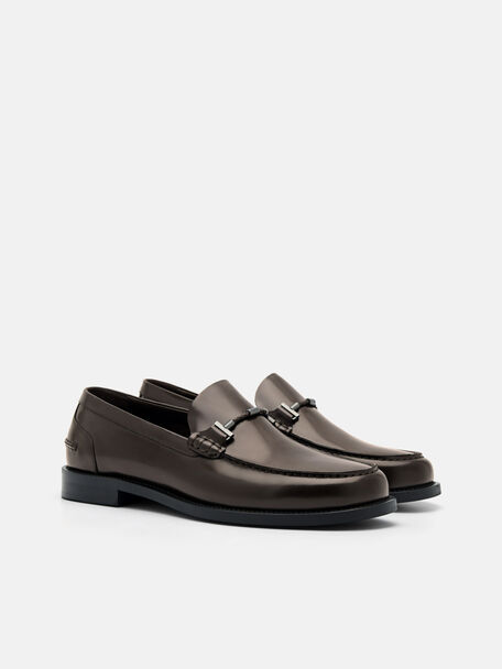 PEDRO Icon Leather Heel Sandals, Black