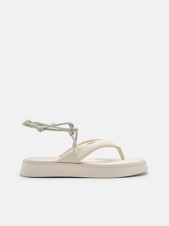 Platform Thong Sandals, Chalk, hi-res