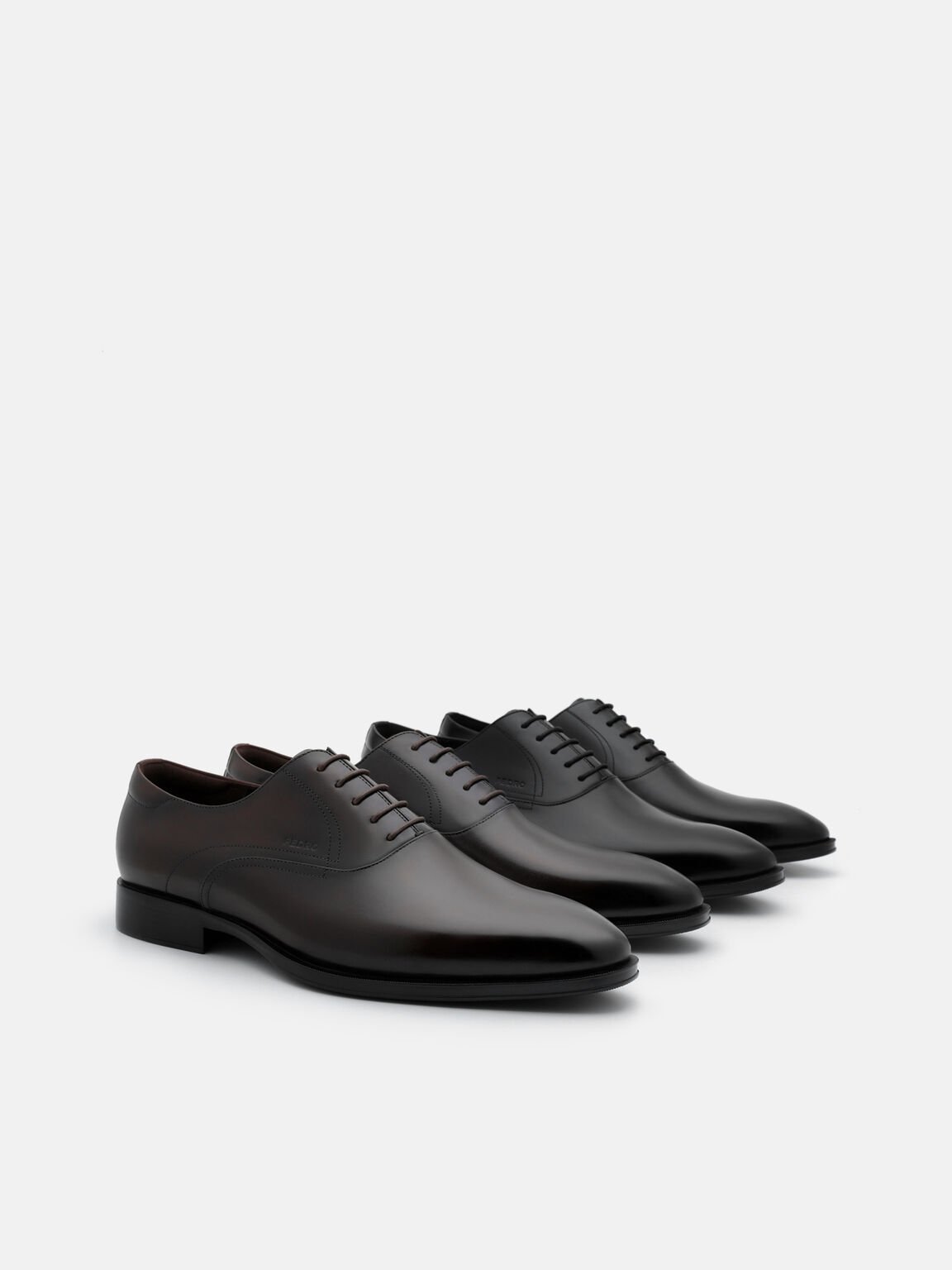 Leather Oxford Shoes, , hi-res