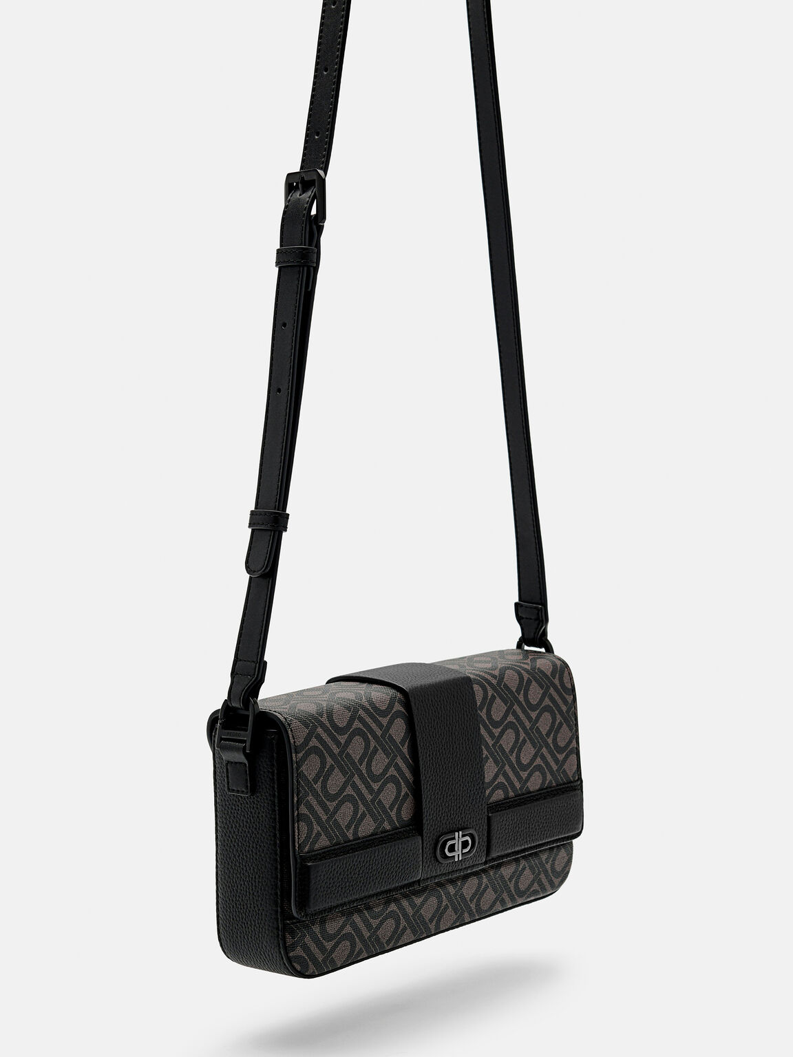 PEDRO Icon Leather Sling Bag, Black