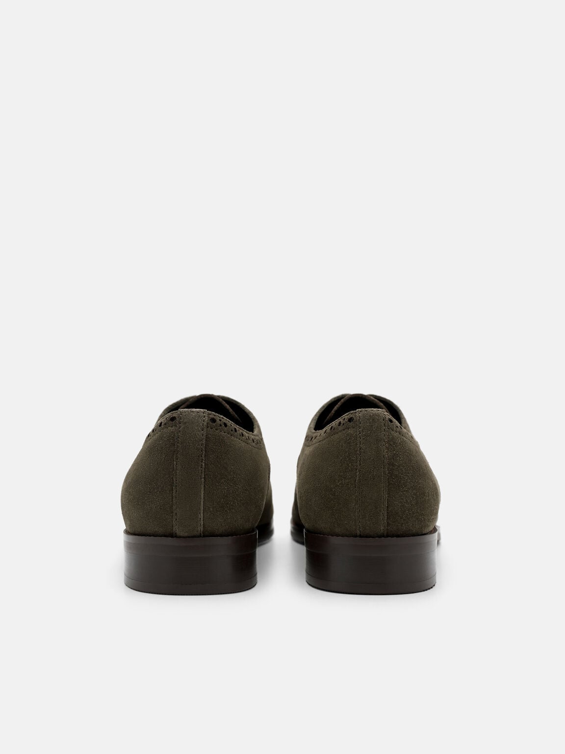 Suede Brogue Derby Shoes, , hi-res