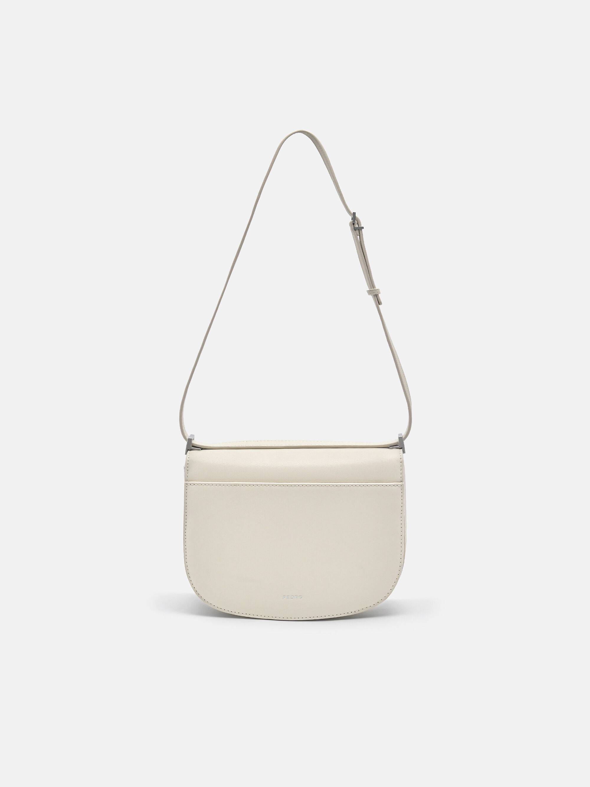 Beige PEDRO Icon Leather Shoulder Bag - PEDRO ID