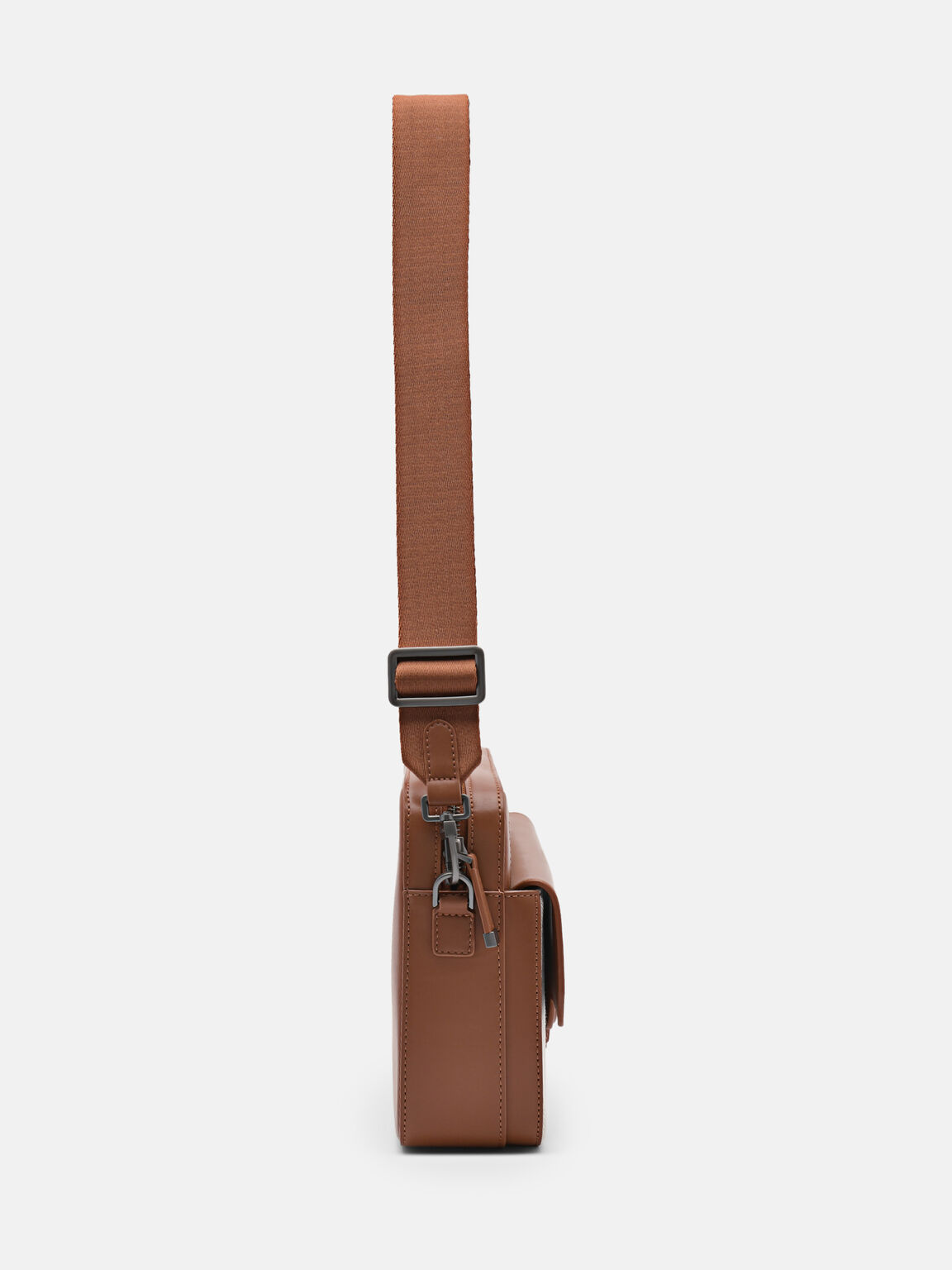 PEDRO Icon Leather Sling Bag, Cognac