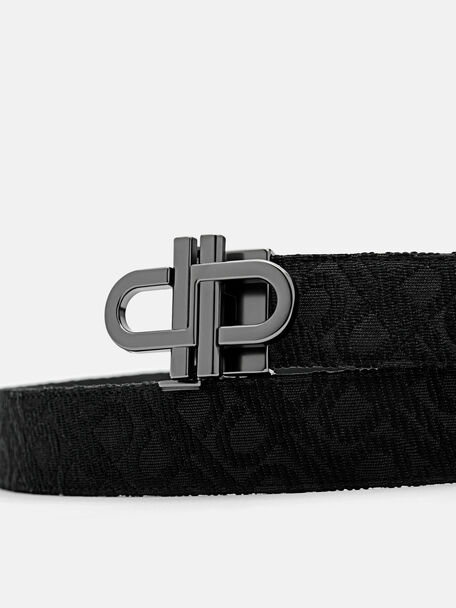 PEDRO Icon Leather Heel Sandals, Black