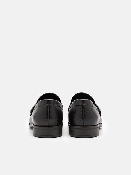 PEDRO Icon Leather Heel Sandals, Black