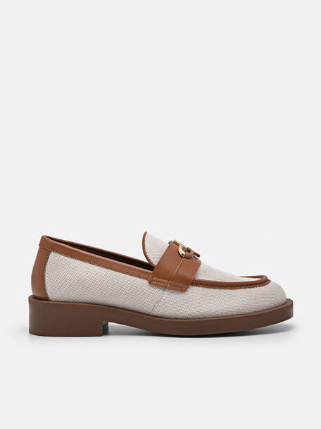 PEDRO Icon Canvas Loafers, Cognac, hi-res