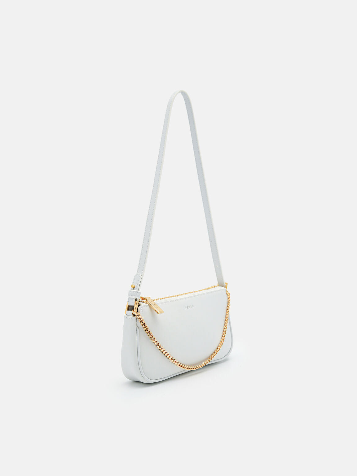 Pouch Kulit Maddy, White, hi-res