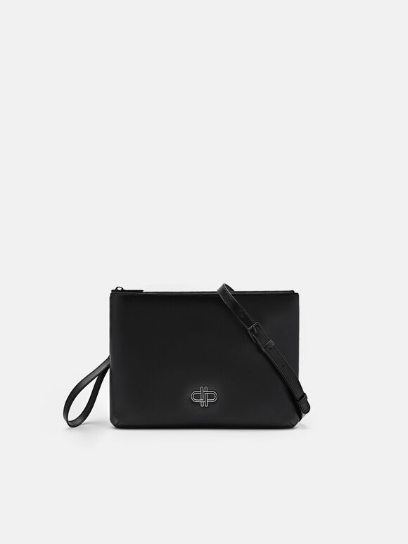 Two-Way Leather Clutch Bag, 