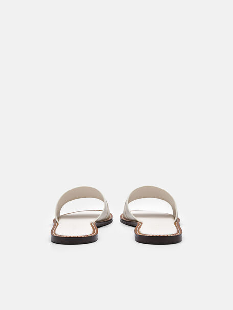 PEDRO Icon Leather Heel Sandals, Black