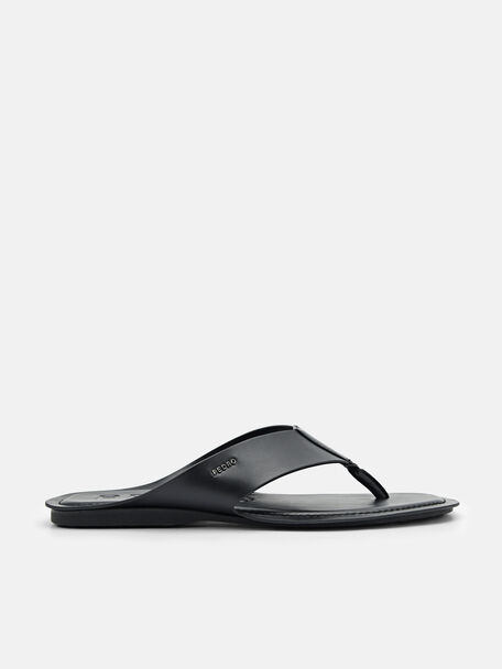 Thong Sandals, Black, hi-res