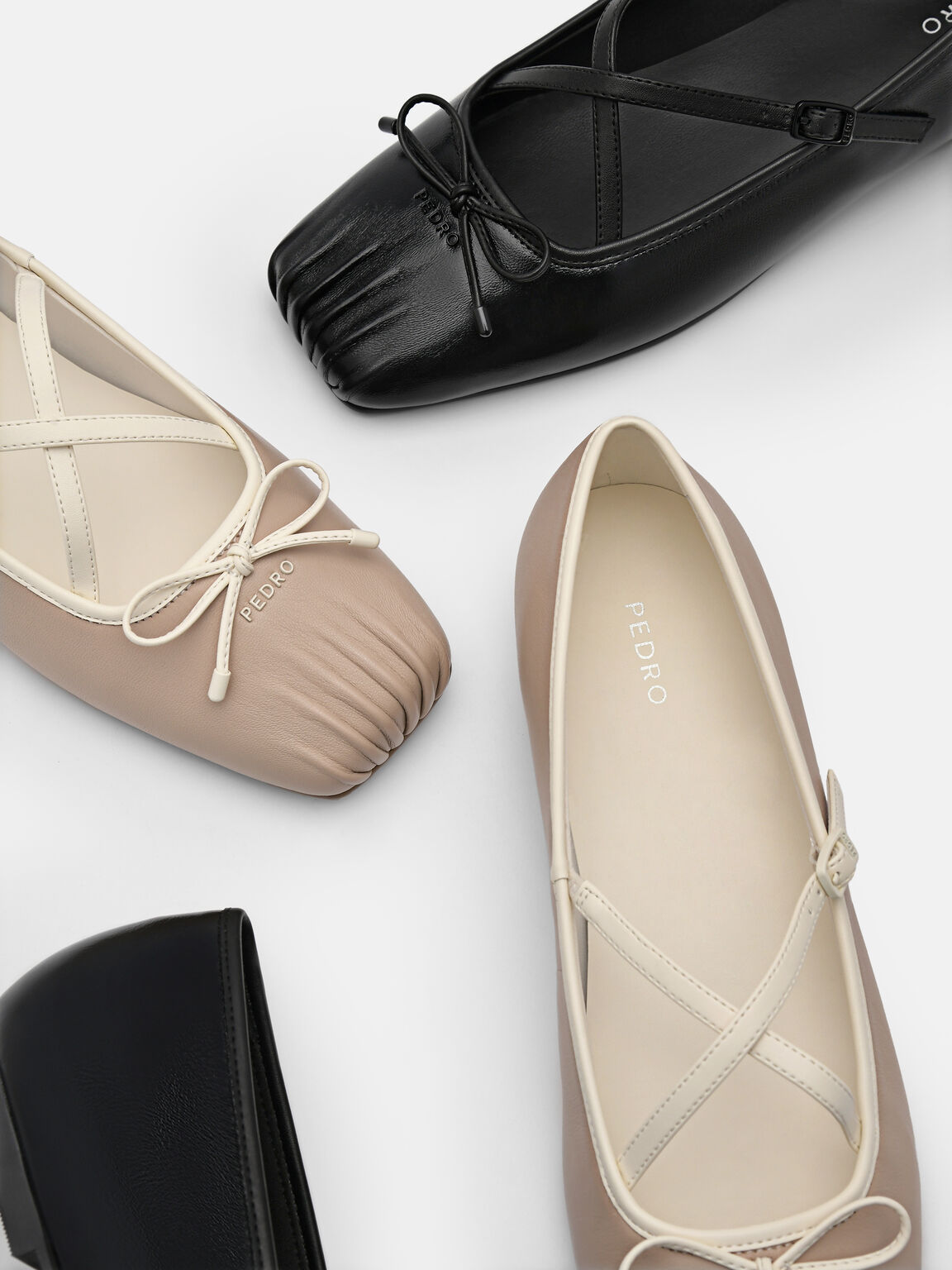 Sepatu Flat Balerina Kulit Nica, , hi-res