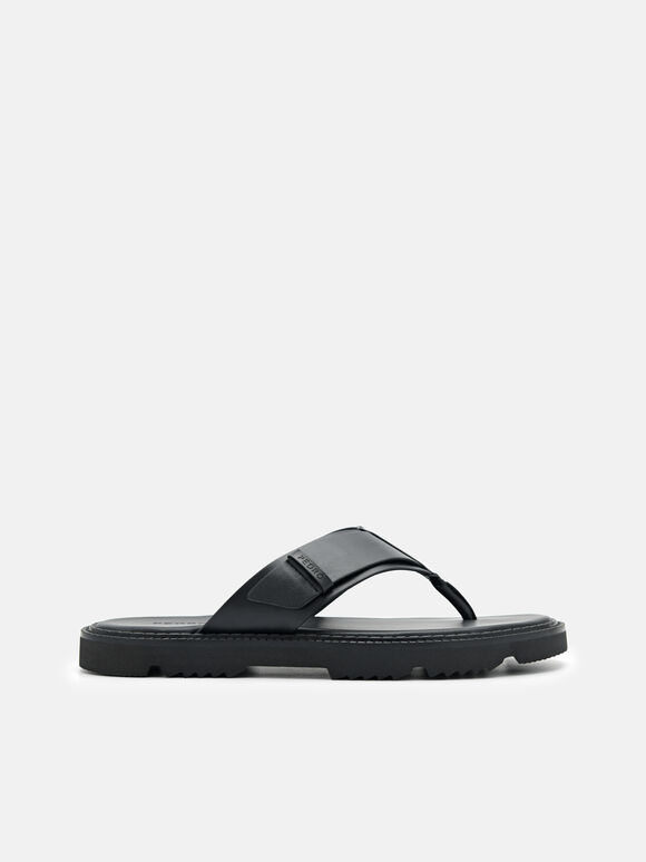 Thong Sandals, Black, hi-res