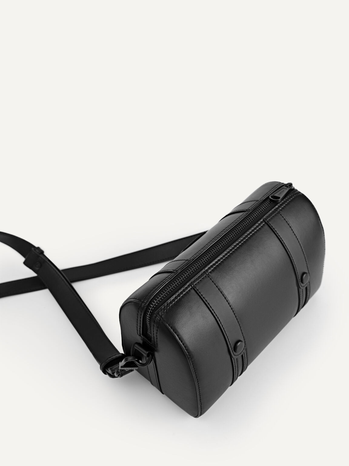 Monochrome Crossbody Bag, Black
