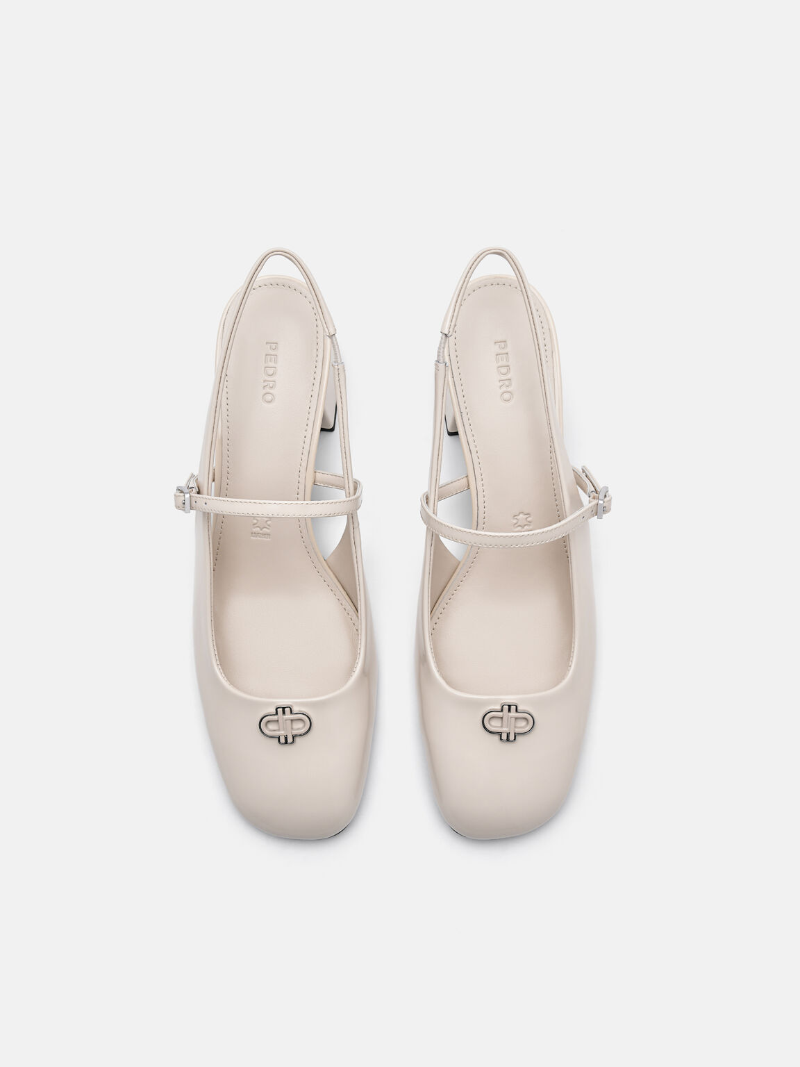 PEDRO Studio Pumps Slingback Kulit Patent, 