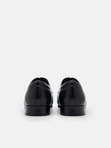 PEDRO Icon Leather Heel Sandals, Black