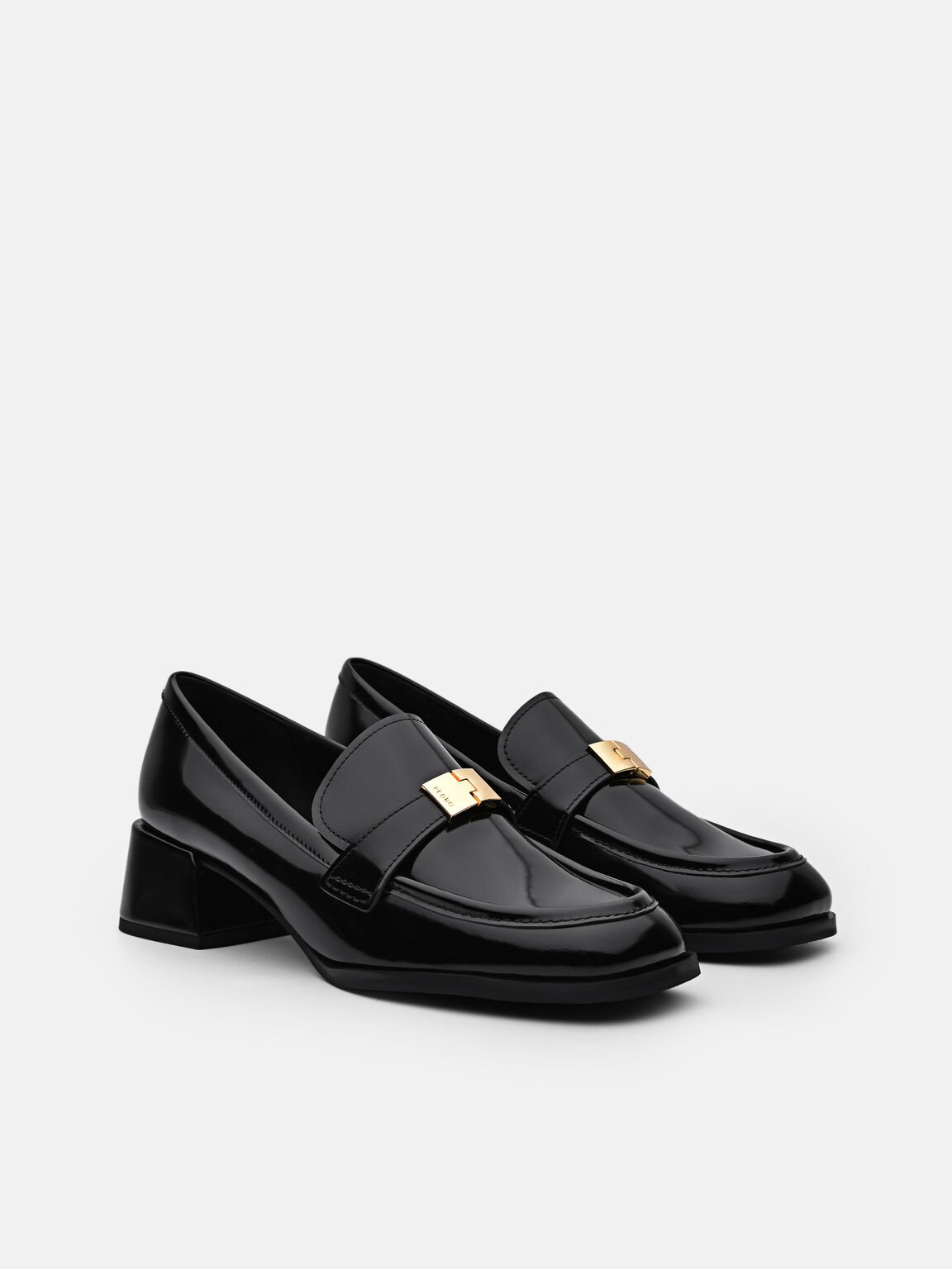 Jatte Leather Heel Loafers, 