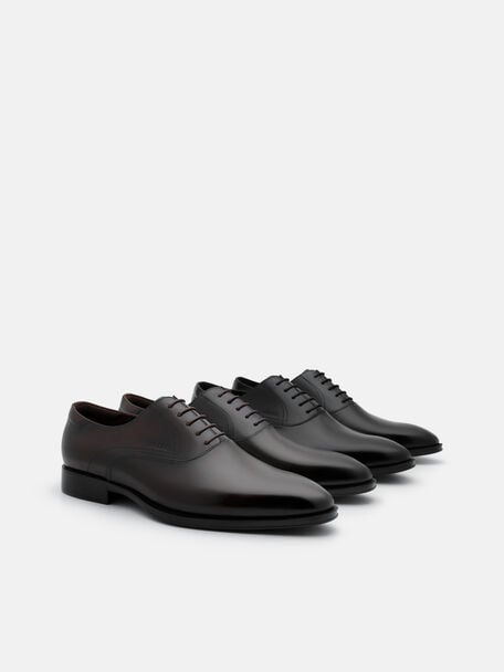 Leather Oxford Shoes, , hi-res