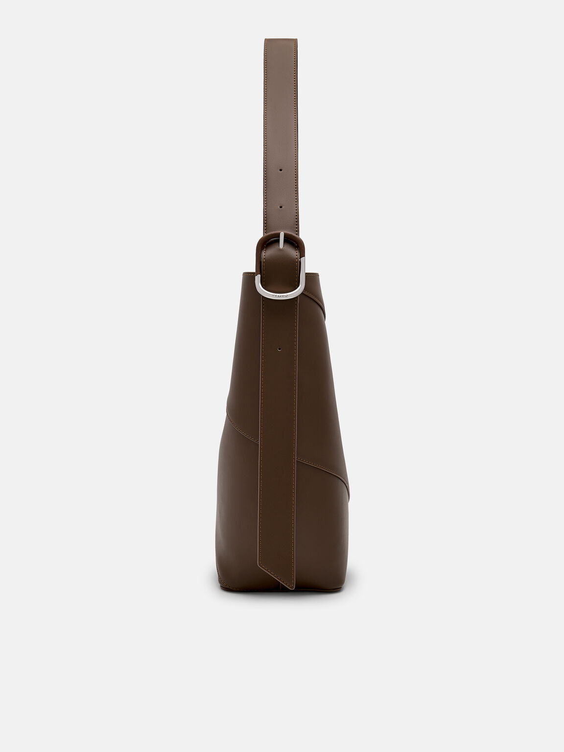 Tas Bridget Oversized Bucket, Dark Brown