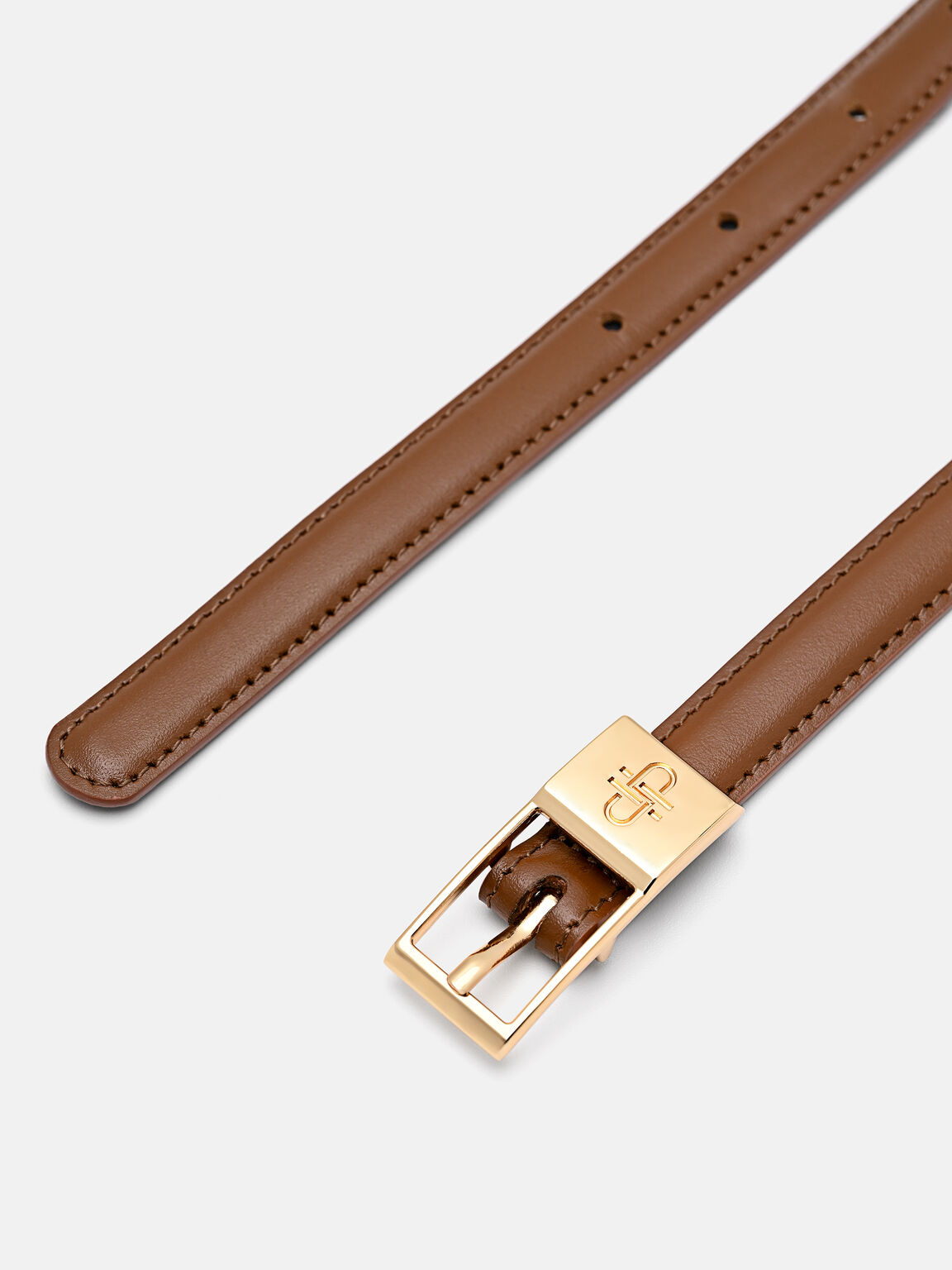 Leather Pin Belt, , hi-res
