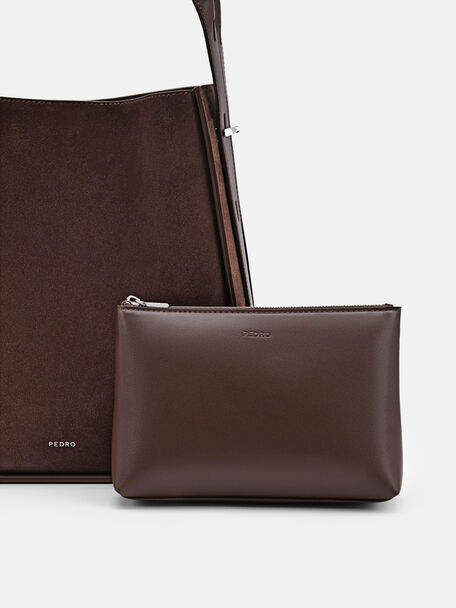 PEDRO Icon Leather Heel Sandals, Black