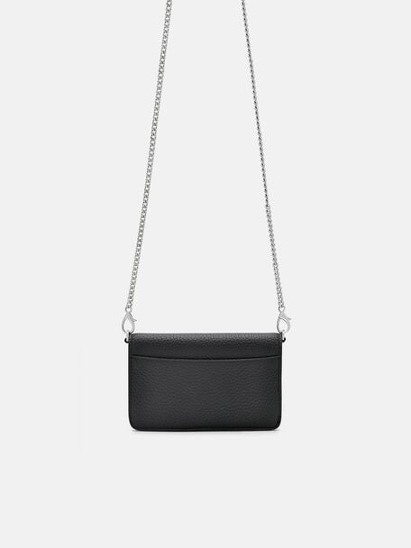 PEDRO Icon Leather Heel Sandals, Black