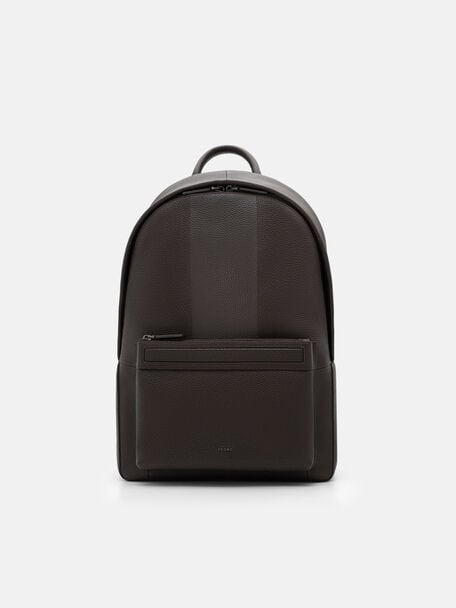James Tumbled Leather Backpack, , hi-res