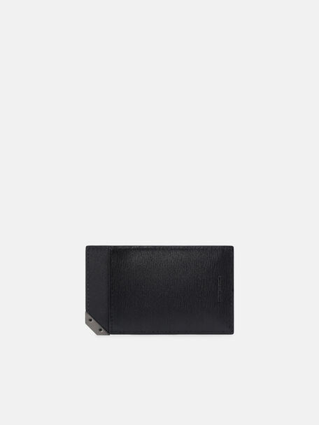 Embossed Leather Card Holder, , hi-res