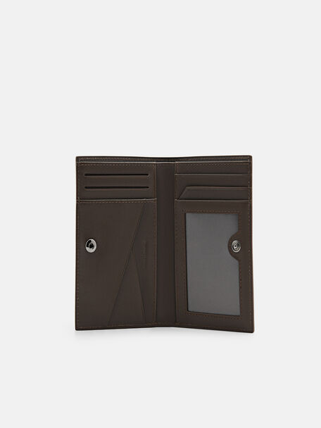 Leather Bi-Fold Card Holder with Lanyard, , hi-res