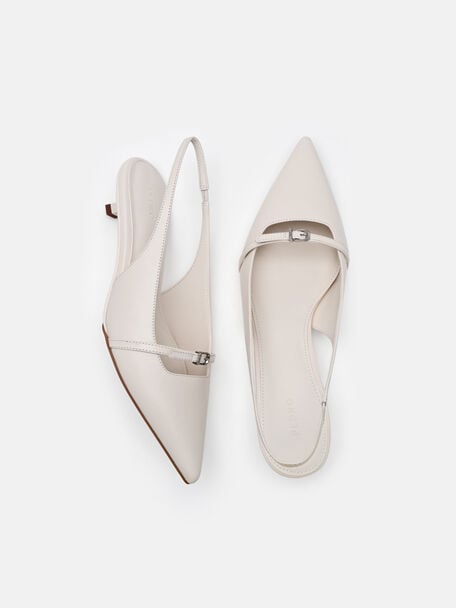 Sepatu Hak Tinggi Slingback Kulit Maggie, , hi-res